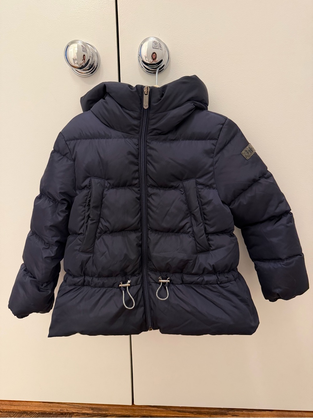 Il Gufo Navy Quilted Hooded Puffer Jacket